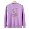 Mom's Autumn and Winter Clothes Thickened Integrated Fleece Sweater Women's Warm Inner Top Middle Old Man Fleece New Knitted Sweater