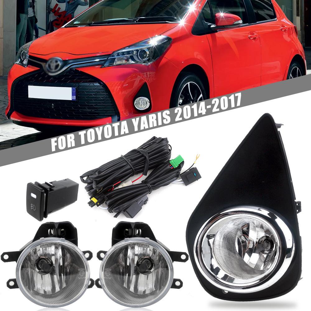 Fog Light Kit for 2014-2017 Toyota Yaris: Headlight and Bumper Daytime Running Lights Assembly
