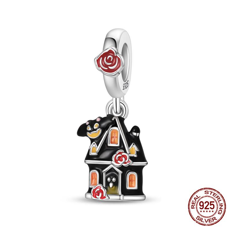 New In Original Charms Copper Glow In Skull And Pumpkin Charms Beads Fit 3Mm Original Bracelet For Women Diy Jewelry Gifts