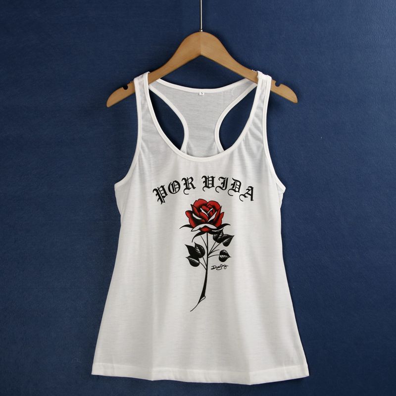 

4392 Розовый жилет Лето Новое поступление Большой размер круглый вырез Однотонный принт Клетка Открытая спина Маленькая рубашка Женская одежда Экспорт White 3XL