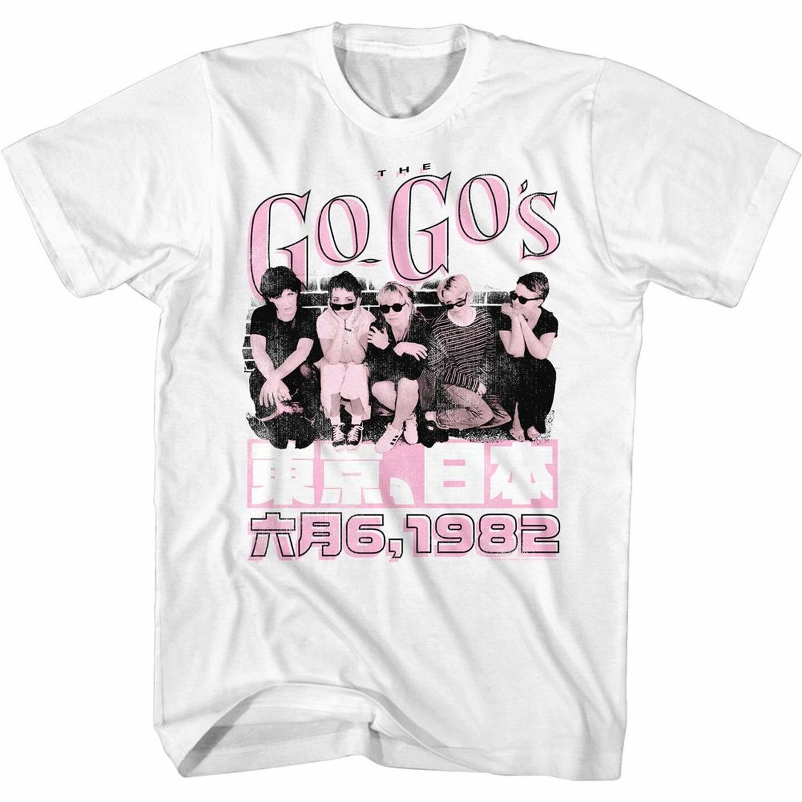 The Go-Go s Japan 1982 White Adult T-Shirt 3XL