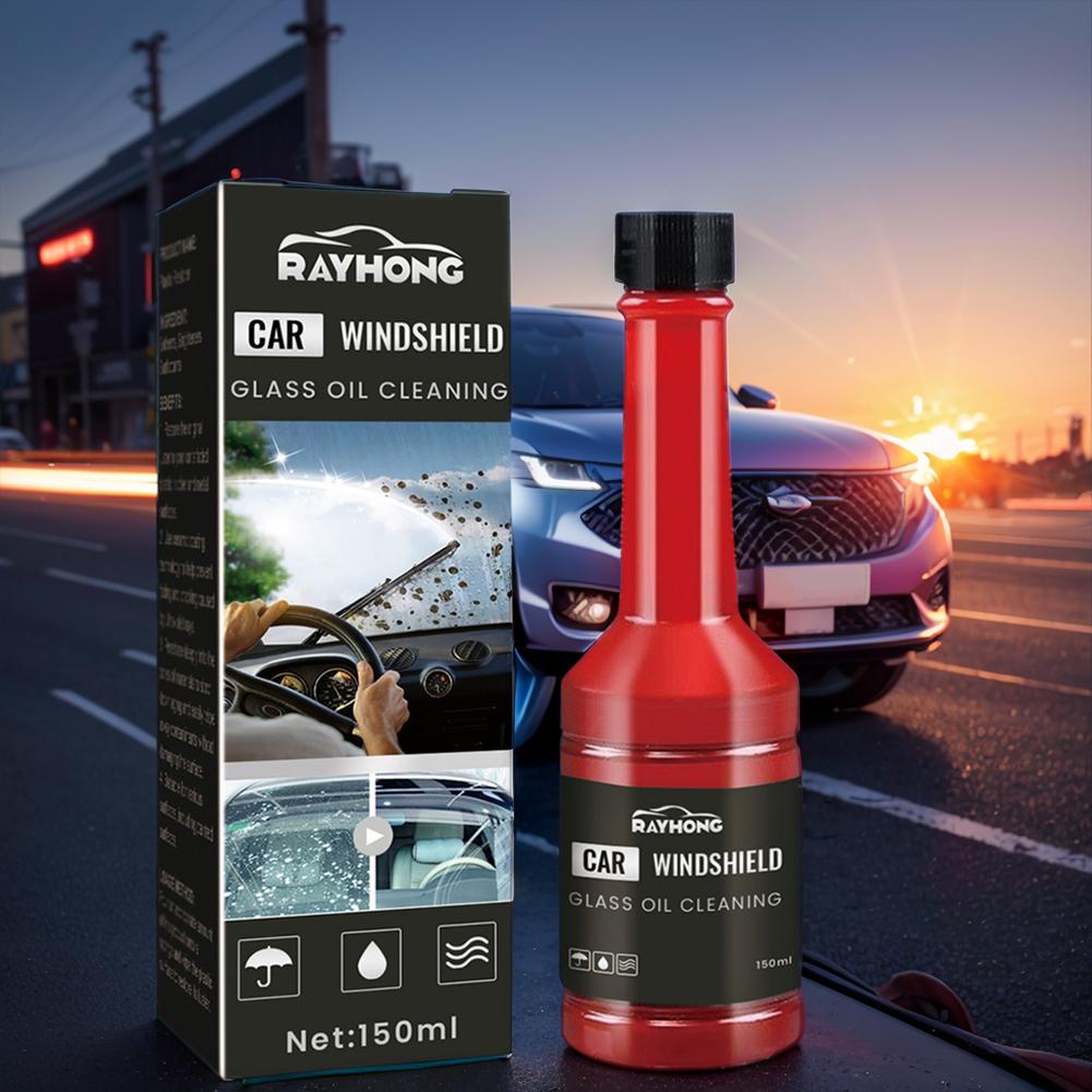 150ml Glass Oil Film Cleaning Liquid Car Glass Oil Film Cleaner Stripper Car Windshield Cleaner Auto Glass Cleaning Tool