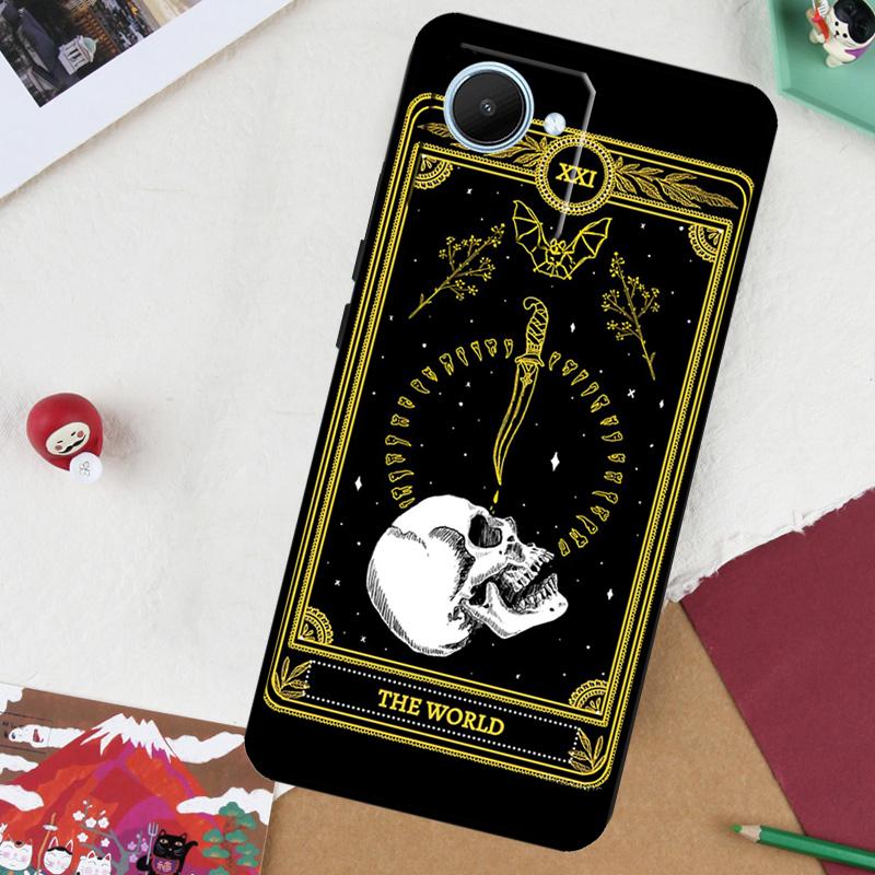 Death Tarot For Realme GT 7 Pro GT 6 5 6T 10 11 12 13 14 Pro Plus C61 C53 C51 C21Y C25S C75 C55 C67 Case