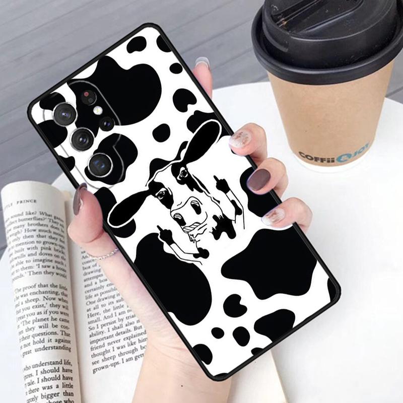 Dairy Cattle Cow Speckle phone case Cover For Samsung Galaxy S24 S25 Ultra S21 S22 Ultra S10E Note 10 Plus Note 20 FE S23