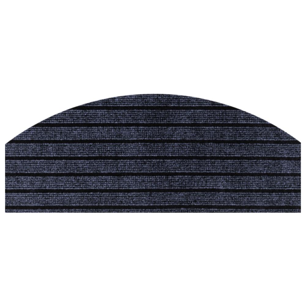 Semi-Circular Stair Mat Rug Self-Adhesive 4mm Thick Stair Tread Carpet Anti-Fall Non-Slip Household Floor Mats All Indoor Places
