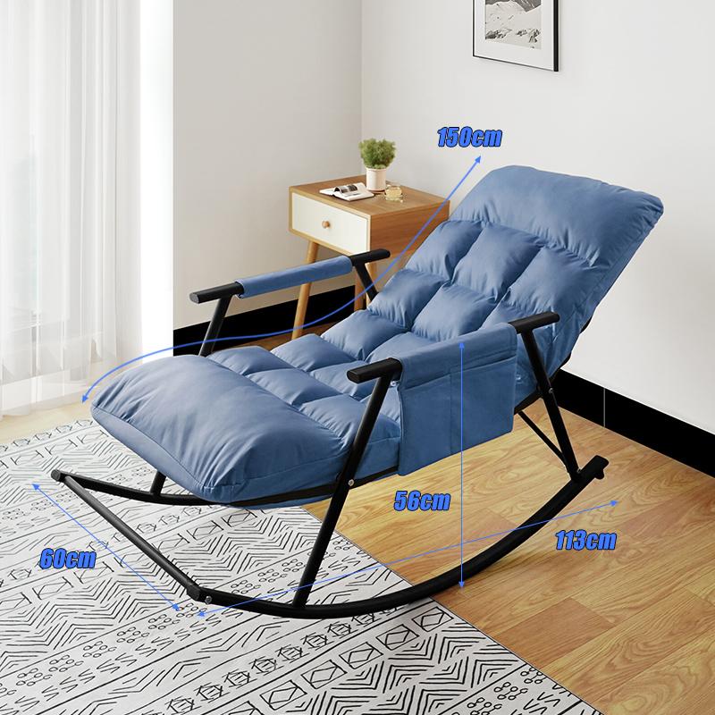 Living Room Chairs Lazy Sofa Rocking Lounge Chair Modern Balcony Bedroom Relaxing Rocking Reading Leisure Lounge Armchair Chair
