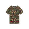 Red Short Sleeve Camouflage Green Men's OMAA001F150580189920
