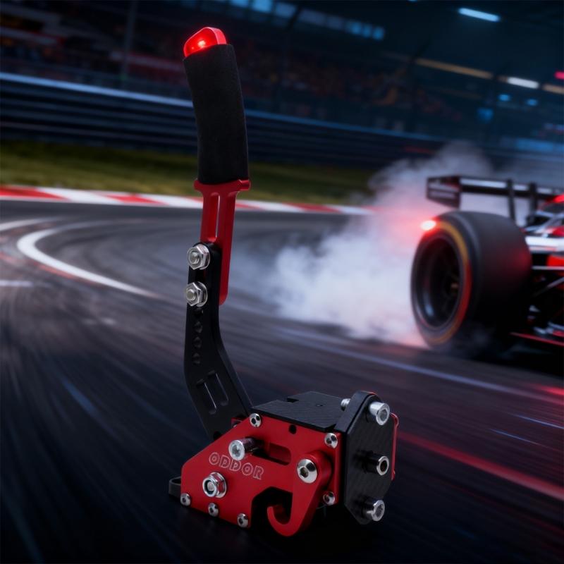 PC Gaming Simulators Handbrake Precise Drift Control Realistic Force Feedback Vibration Compatible Multiple Devices