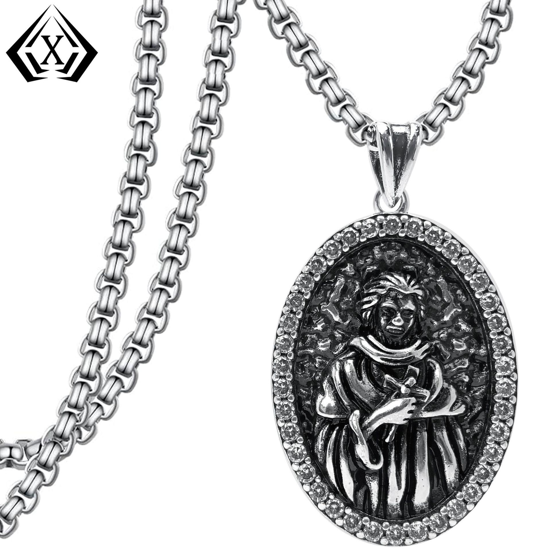 Европейский и Американский Готический Панк Кулон Нишевый Дизайн Ожерелье