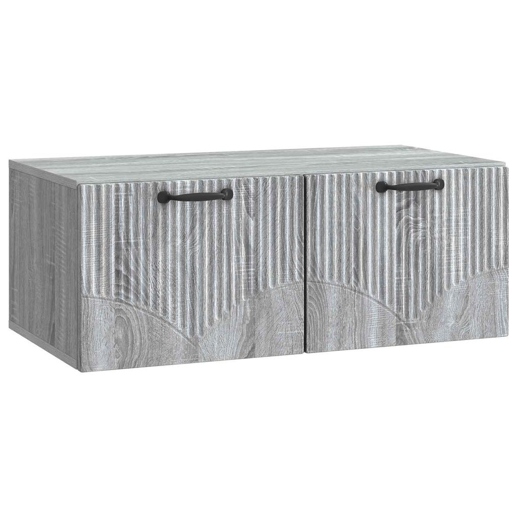Wall Mounted TV Cabinet Grey Sonoma 78.5 x 41 x 30 cm
