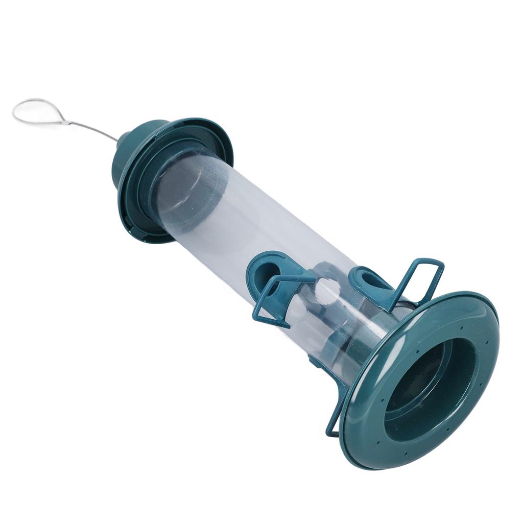 Підвісна годівниця для птахів, захищена від білок, з регульованим гачком, автоматична годівниця для птахів з 4 жердинками для вулиці