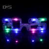 New Year Party LED Light Up Glasses 2025 Number Luminous Glasses 3 Lighting Modes Cosplay Birthday Party Photo Prop