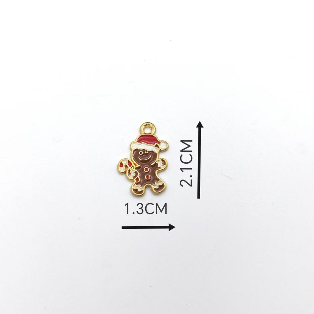 Christmas Snowman and Tree DIY Enamel Pendant Accessories