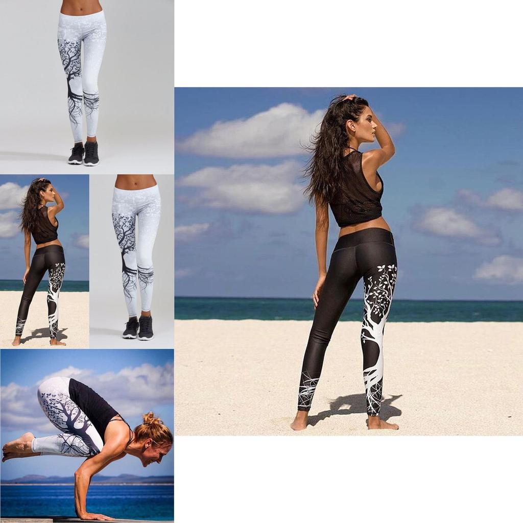 Women Autumn Winter Long Pants Leggings With Unique Printed Design And Breathable Fabric For Sports And Yoga