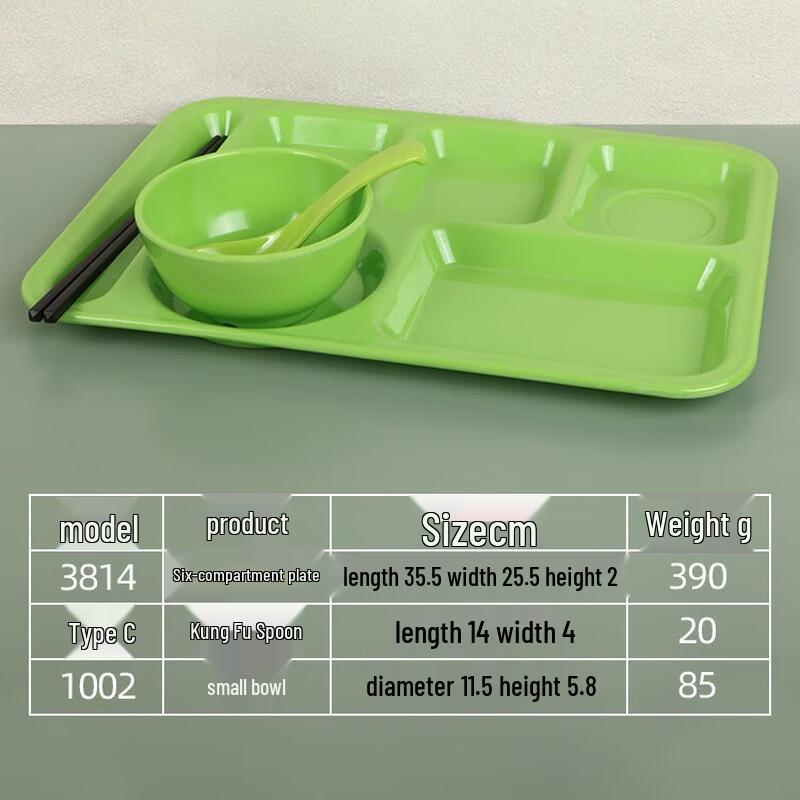 Commercial Melamine Divided Meal Tray Set
