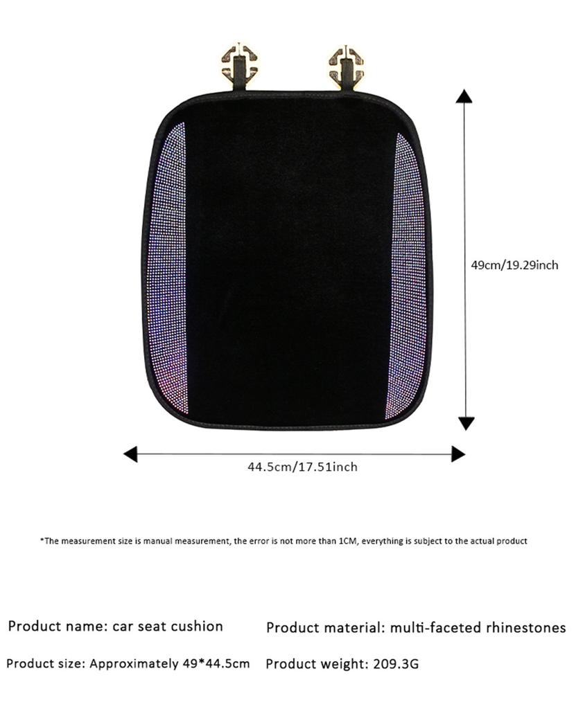 Summer Breathable Seat Cushion Luxury Crystal Diamond Car Seat Cover Universal