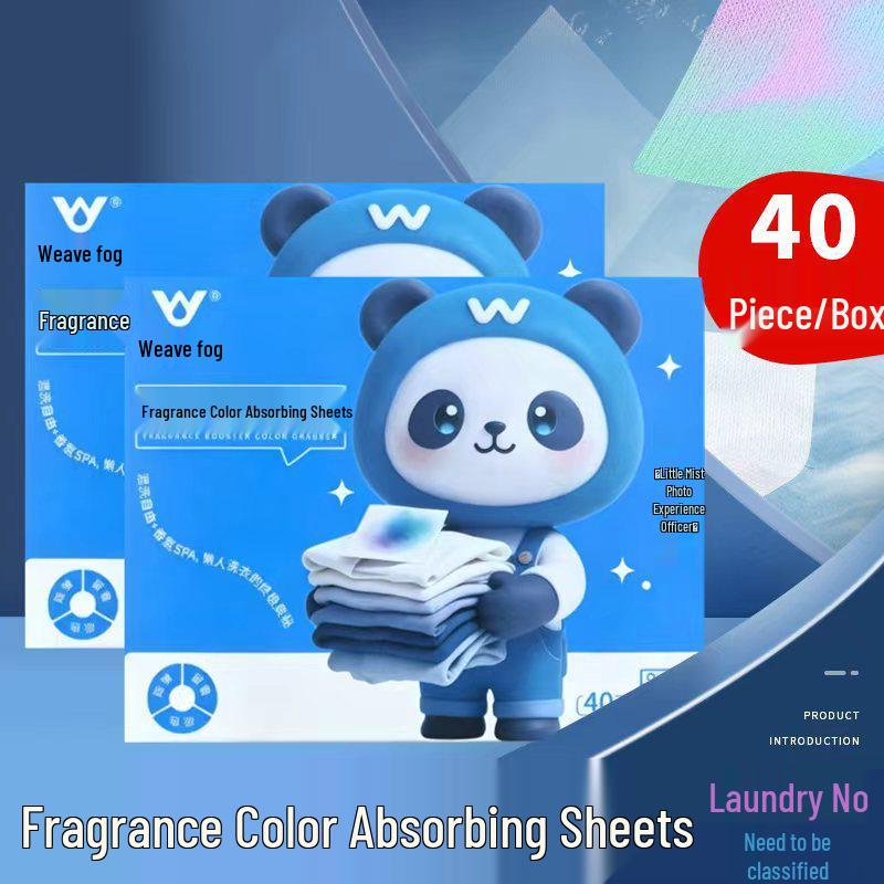 Color Absorbing Anti-Bleeding Laundry Sheets – Prevents Stains and Maintains Color.