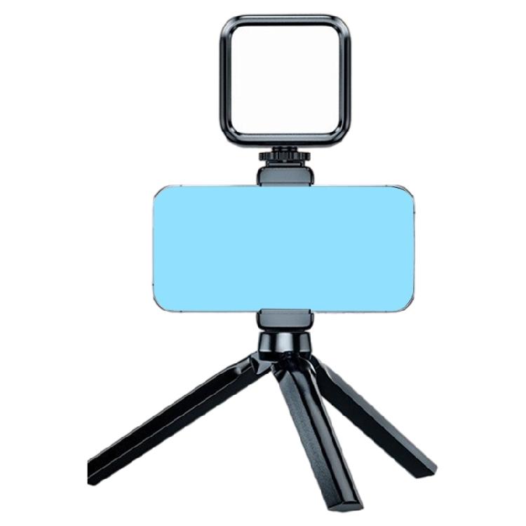 Versatilitys 2500K-9000K LED Video Fill Light With Triple Cold Shoe Mount Slimly Design For Live Streaming Creatives