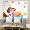 Ms.-Rachel Print Tapestry, Backdrop, Easy Setup, Ideal for Bedroom, Office & Living Room, with Aesthetic Wall Hanging Decor.