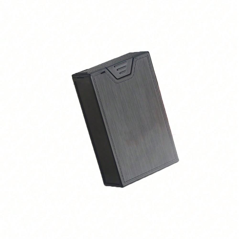 1PC Creative Transparent Thickened Plastic Cigarette Box With Flip Cover Simple And Portable Men's Cigarette Box