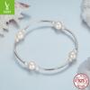 Cross-Border Supply S925 Sterling Silver Bead Bracelet, Fashionable Bracelet Jewelry Bsb203