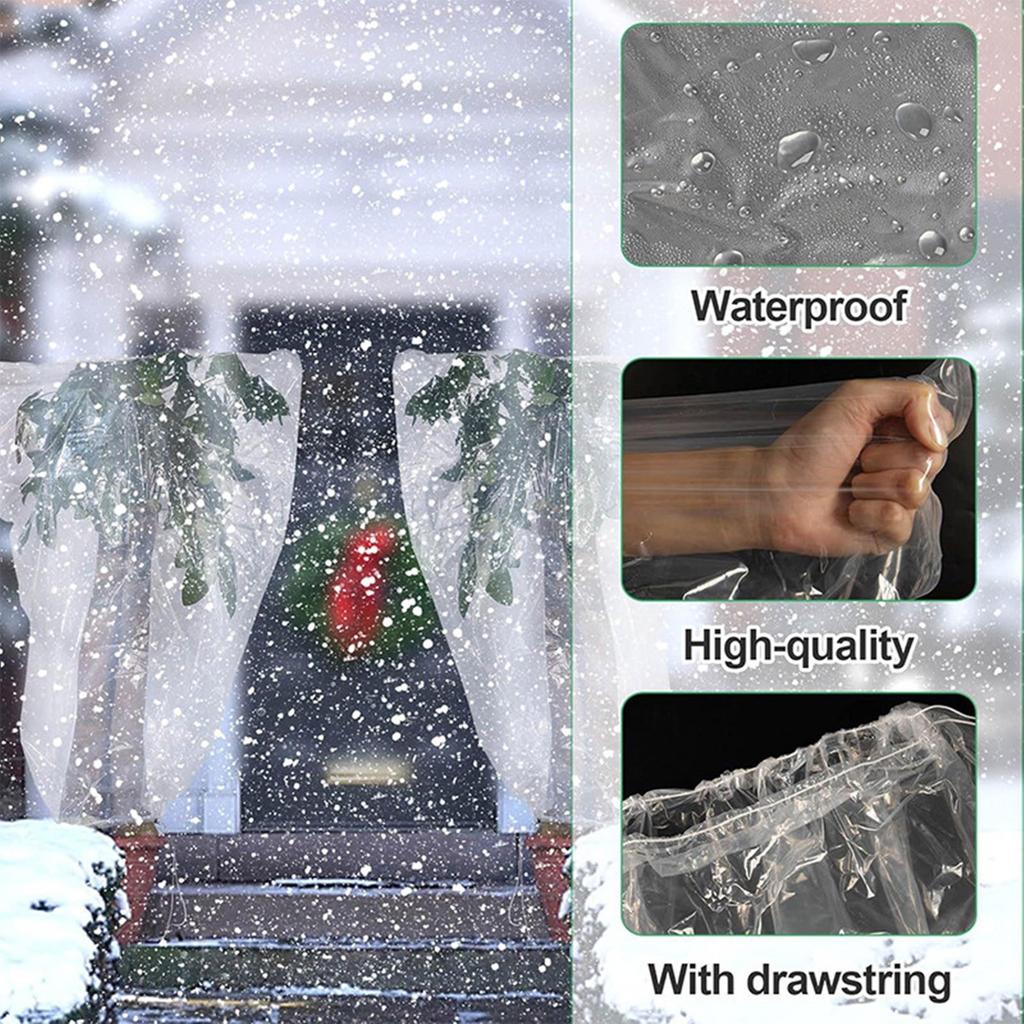 Winter Plant Warming Jackets Covers with Drawstring Garden Breathable Anti-tear Plant Tree Frost Freezing Protecting Bag