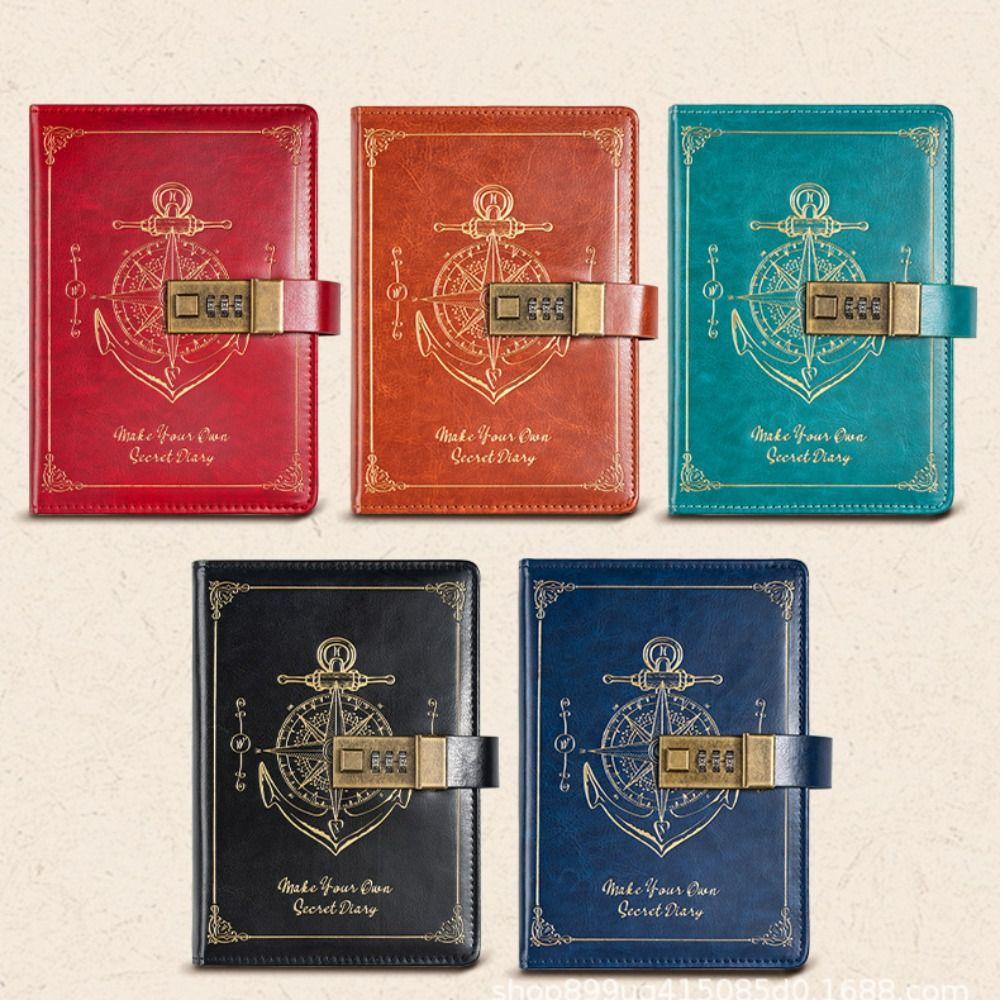Stationery Password Notebook Protecting Secrets Travelers Journal A5 Notebook with Lock  Student