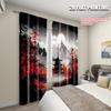 2pcs   Print Curtains 2D print Landscape Durable Polyester (without rod) Decorations Inside Use for Bedroom   Living Room