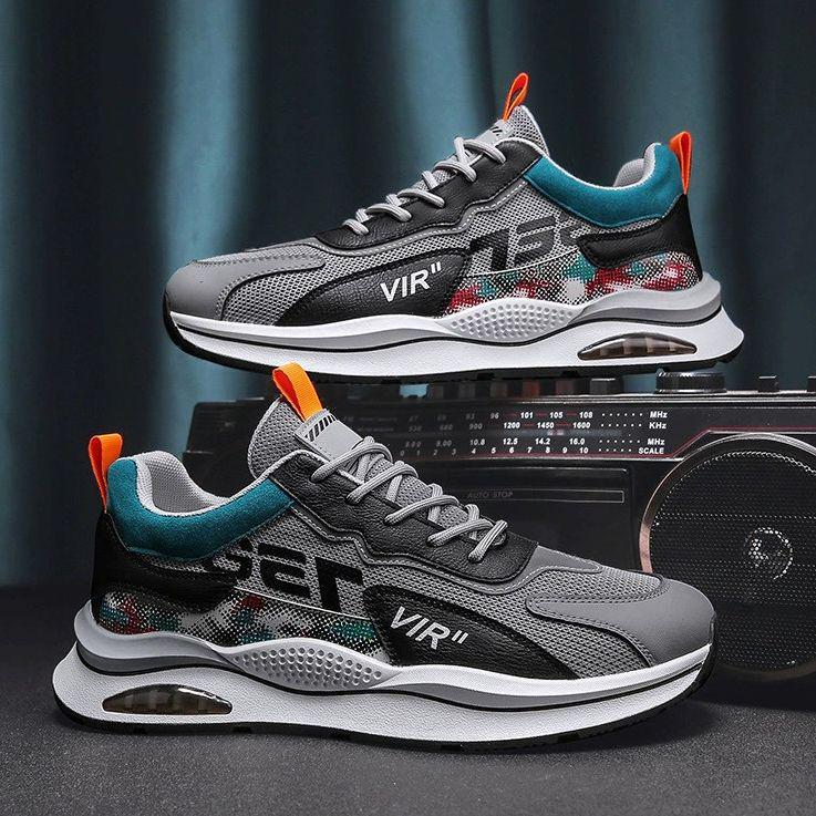 Men's 2025 Korean Mesh Casual Sneakers - Student Running & Dad Shoes