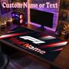 F1 Customized Name Text Mouse Pad, Large Desk Mouse Mat Personalized Home Office Present