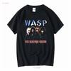 New Rare W A S P T Shirt For Fans Men 5XL Vintage Washed Unisex Designer Clothes Comfortable Fashion Soft Top For Everyday Wear
