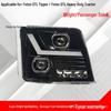 Ouman H4-B GTL Dump Truck Headlight Assembly - Super Bright LED Laser with Six-Lens Focus