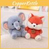Panda Elephant Dinosaur Penguin Cartoon Animal Sitting Plush Pendant Doll