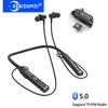 V7 Wireless Bluetooth 5.0 אוזניות רצועת צוואר 9D HiFi סטריאו אוזניות עמיד למים אוזניות ספורט עם תצוגת מיקרופון תמיכה כרטיס TF רדיו FM