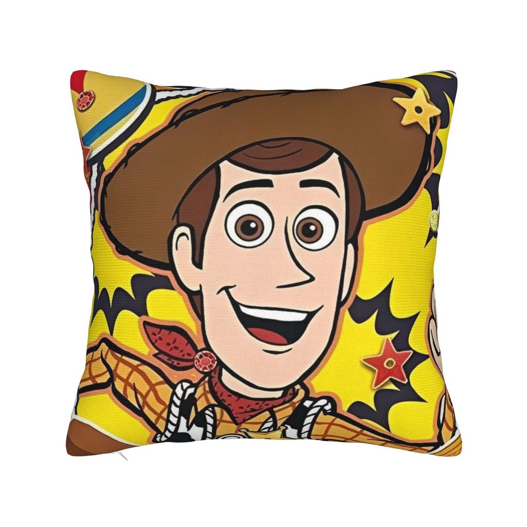 Digital painting of Woody from Toy Story 4 Square Pillow Case Cushion Cover Zippered Decor Pillowcase for Living Room 45x45cm