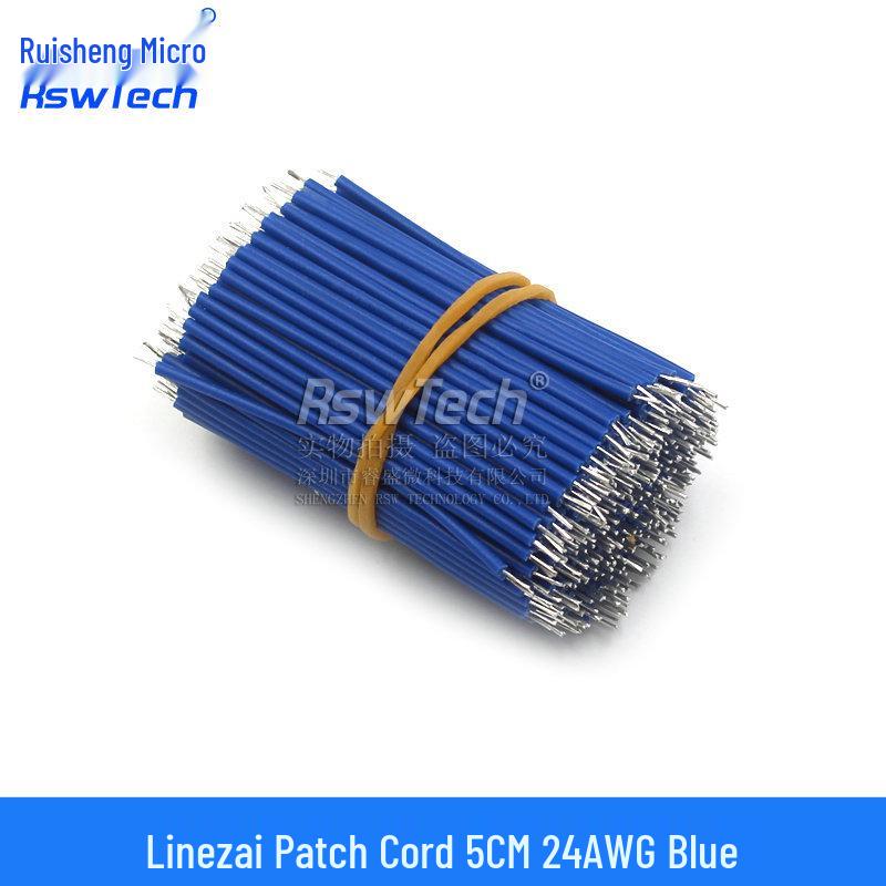 Double-Headed Tinned Wire Jumper for Welding & Electronic Connection, 22/24AWG, 5/0.8mm, Length: 50/150mm