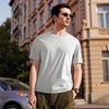 MONTAGUT Men's Pure Cotton Round Neck Short Sleeve T-Shirt