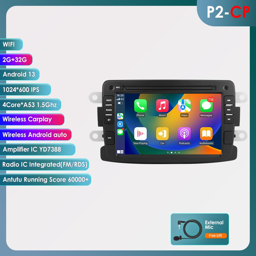 

OSSURET Интеллектуальное 2din Android Авторадио 7862 для Dacia Logan Dokker Duster Sandero Lodgy Renault Captur Symbor Duster Lada Xray 2 Мультимедиа GPS P2CP 4Core 2G 32G