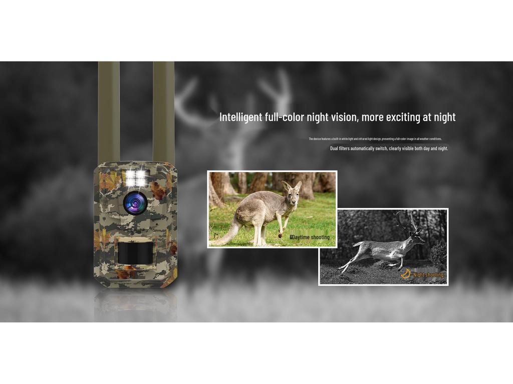 4G Solar-Powered Hunting Camera with HD Infrared Night Vision