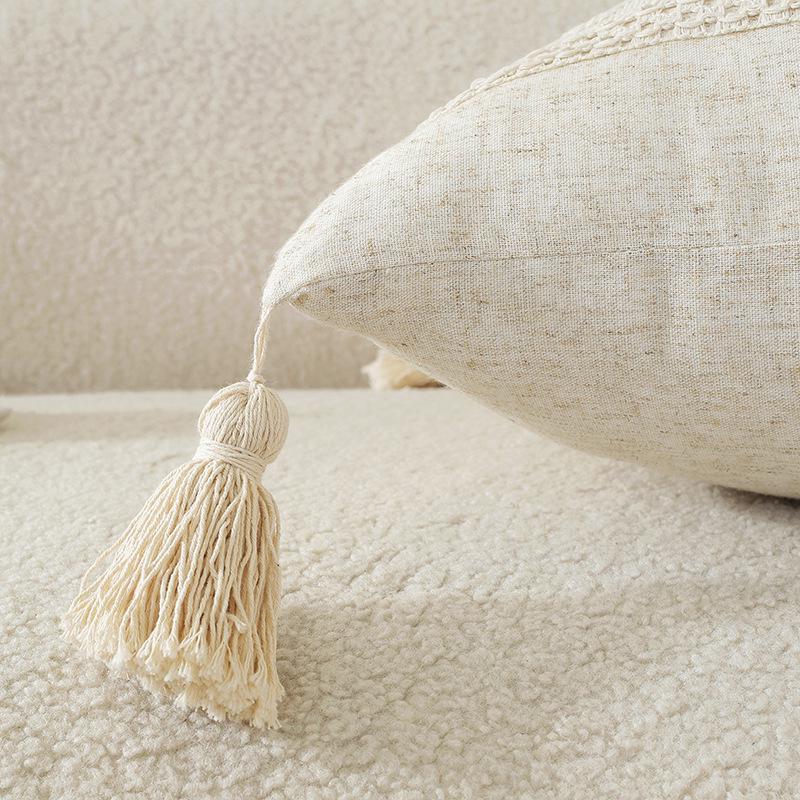 American Multicolor Jacquard Throw Pillow Cover for Sofa, Bed, Chair, and Car