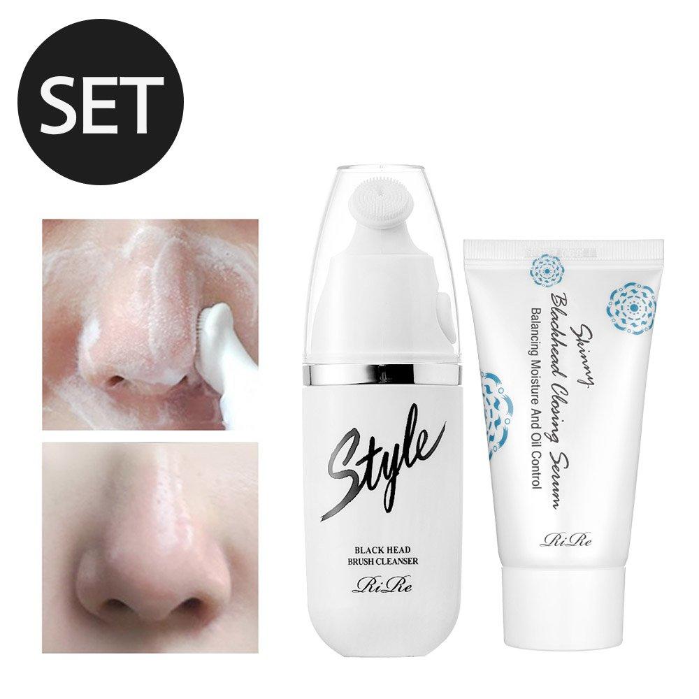 

[НАБОР] Щетка для очищения пор RIRE Style Blackhead Pore Brush Cleanser 20 мл + Сыворотка для закрытия пор 40 мл
