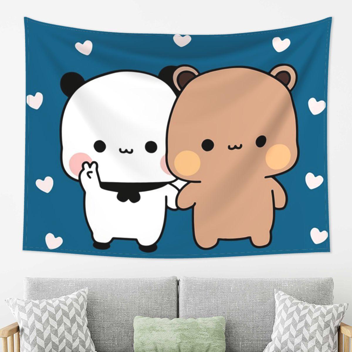 

Peach And Goma Bubu Dudu Balloon Tapestry Wall Hanging Aesthetic Home Decor Tapestries for Dorm Room 74x94cm(29x37in)