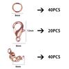 100pcs/Lot Metal Lobster Clasps Set Lobster Clasp Open Jump Rings For Bracelet Necklace Connectors Jewelry Making DIY Wholesale