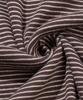 AGOD Back Incision Stripe Half T-Shirt [Brown]