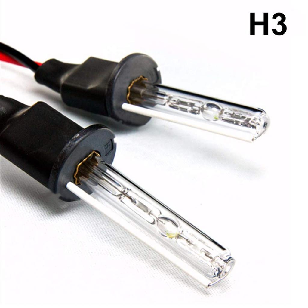2pcs H3 6000K HID Bulbs 55W Xenon HID Bulbs Auto Car Headlight Lamp Single Light