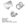 3Pcs Minimalist Cross Knot Ring Set Textured Chunky Stackable Rings for Women Modern Statement Jewelry Elegant Gift for Parties Daily Wear.