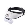 High-Definition Head-Mounted Magnifier with Dual LED Lights for Reading - Model 81001-G