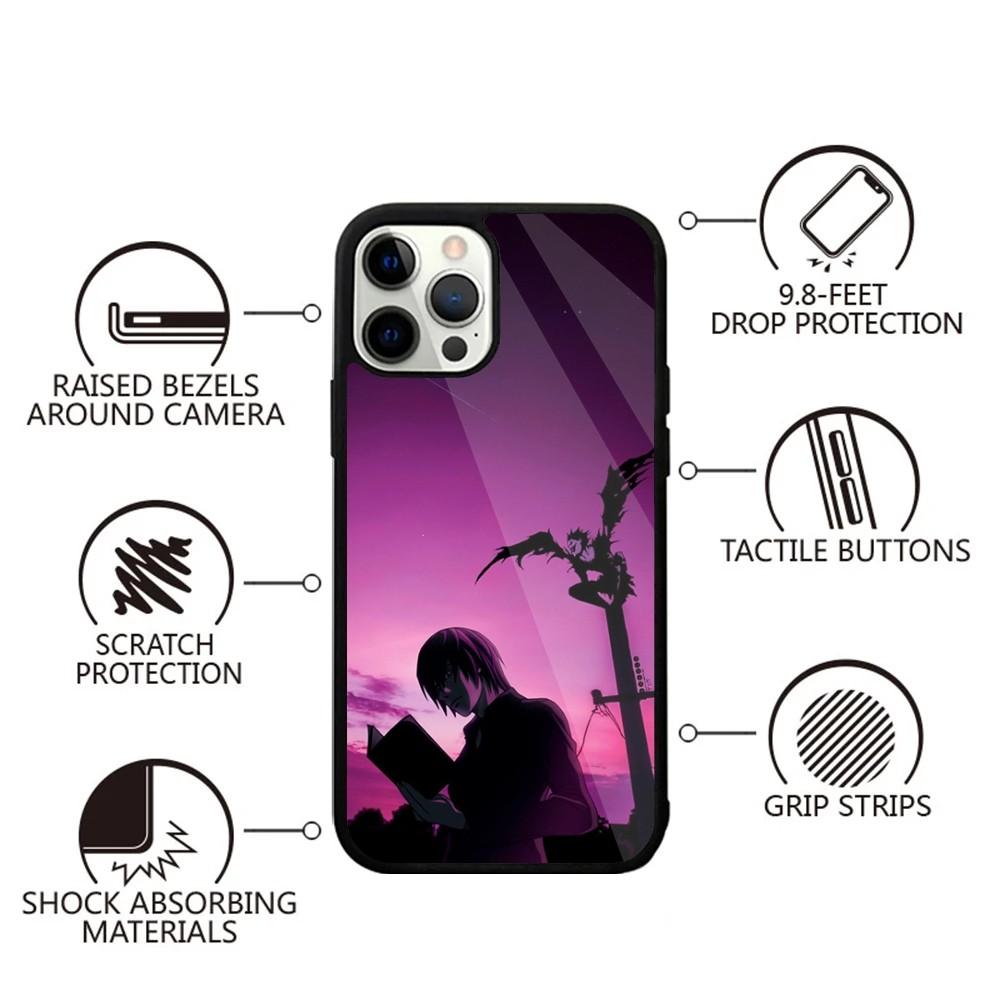 L-Lawliet D-Death Note Phone Case For iPhone 15,14,13,12,11,Plus,Pro,Max Mini Magsafe Magnetic Wireless Charging