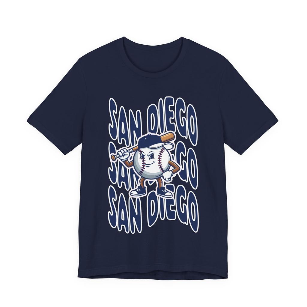 San Diego Baseball T-Shirt Trendy Mascot Tee Retro Style