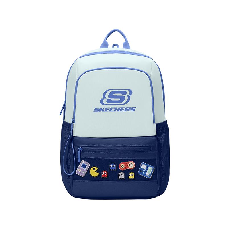 Skechers Creative DIY Color Block Fabric Backpack Unisex Backpack Blue L424K129-03KG Blue cornflower